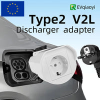 EVqiaoyi – adaptateur de déchargeur Type 2 V2L, prise ue 16A, décharge type2, pour BYD MG 4 Renault Jaecoo 7 Omoda Hyundi ZEEKR