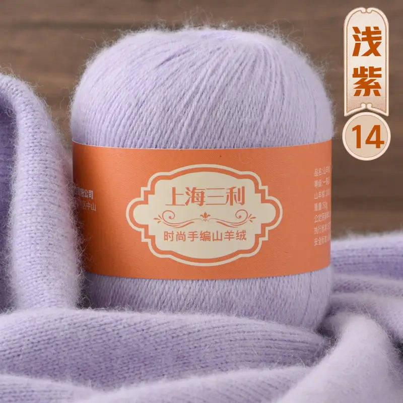 Fil de cachemire mongol chaud 100 g/ensemble, 3 plis, pour pull, gants, Crochet, écharpe à tricoter, fil de laine, doux pour la peau, uni, 100%