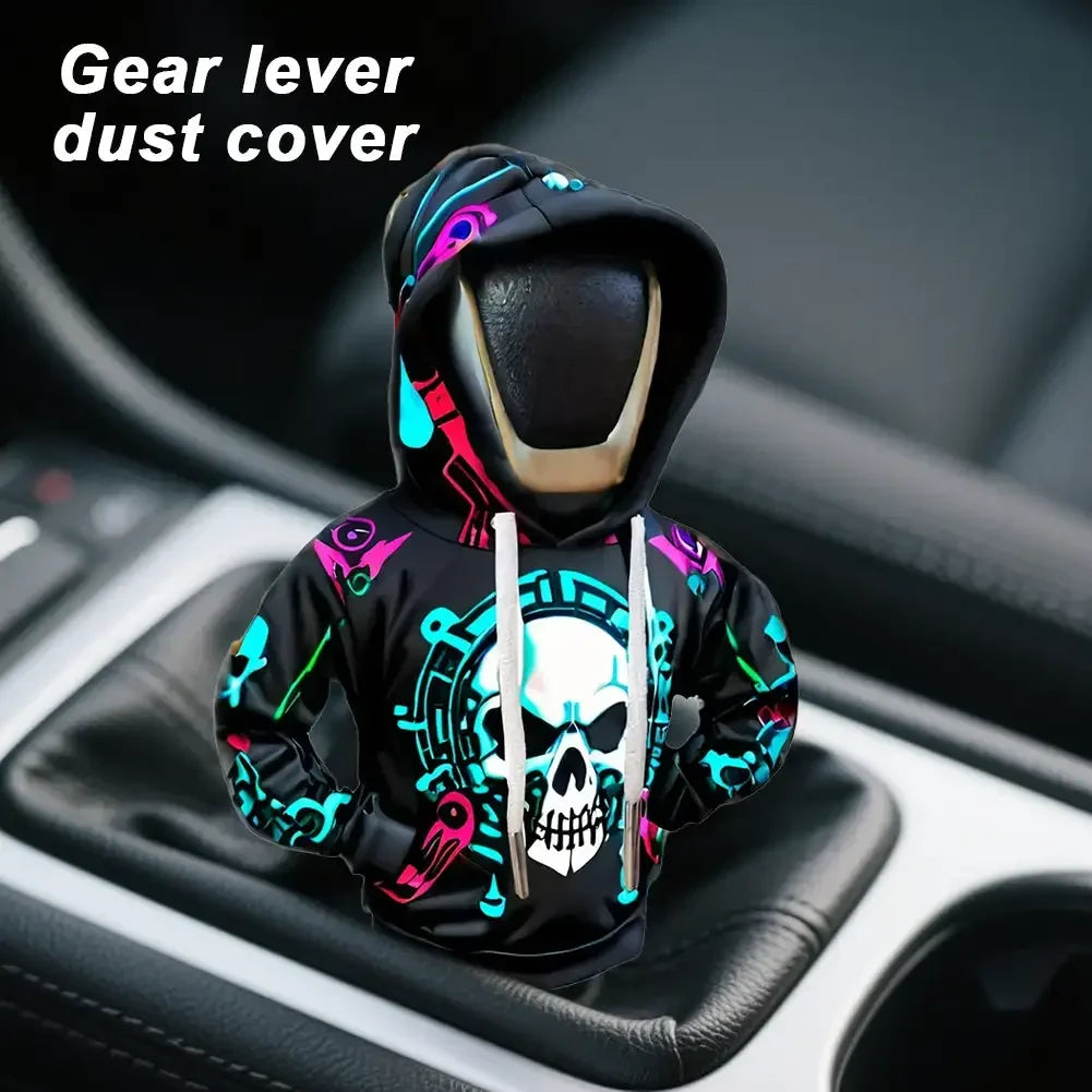 Couvercle universel de levier de changement de vitesse de voiture, couverture de sweat-shirt pour pommeau de levier de vitesse automobile, accessoires d'intérieur à capuche