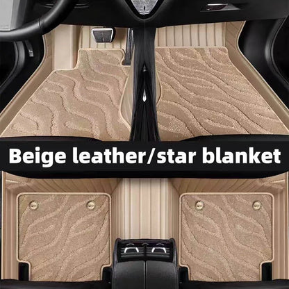 Tapis de pied de voiture en cuir, vente directe en gros