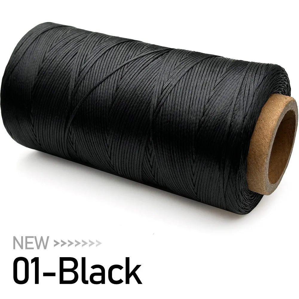 Grand rouleau de fil ciré pour couture du cuir, 0.8mm, 270M, pour la couture à la main, bricolage et matériel de reliure, accessoires, corde tissée 150D