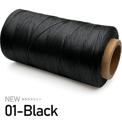 Grand rouleau de fil ciré pour couture du cuir, 0.8mm, 270M, pour la couture à la main, bricolage et matériel de reliure, accessoires, corde tissée 150D