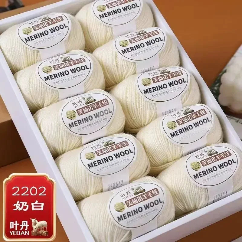 Fil de laine doux à 3 plis, 500 g/ensemble, pour crochets, chapeau d'hiver, pull, écharpe, châle, manteau, Cardigan, bricolage, confortable, chaud et moelleux, fil rouge pour bébé