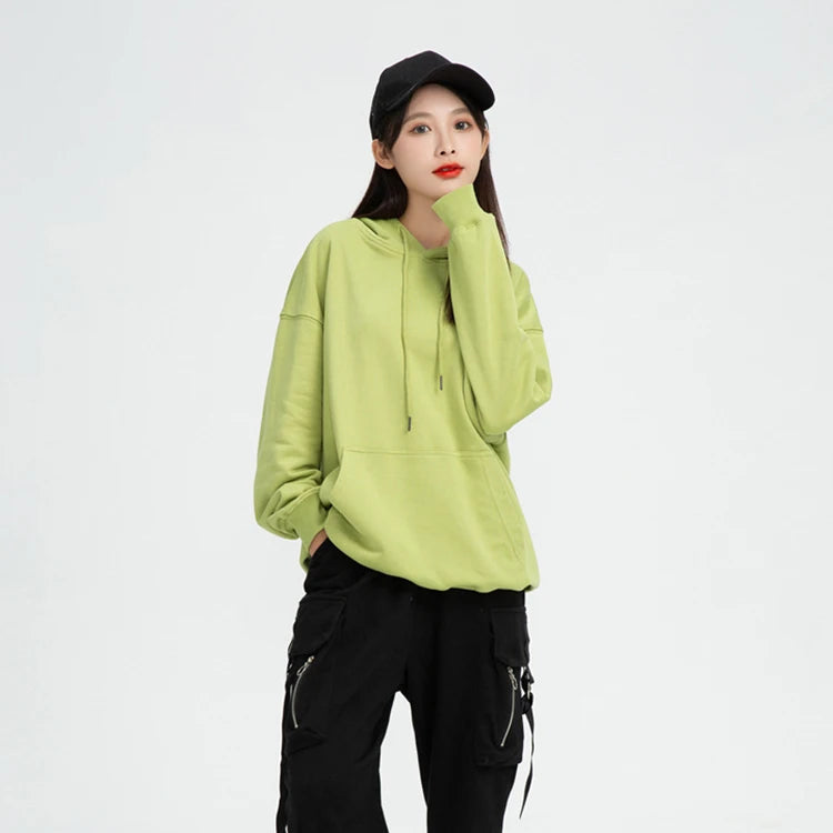 Pull en peluche à épaules dénudées pour hommes, Logo personnalisé, ample, couleur unie, grande taille, Hip-hop, rue, pull vierge