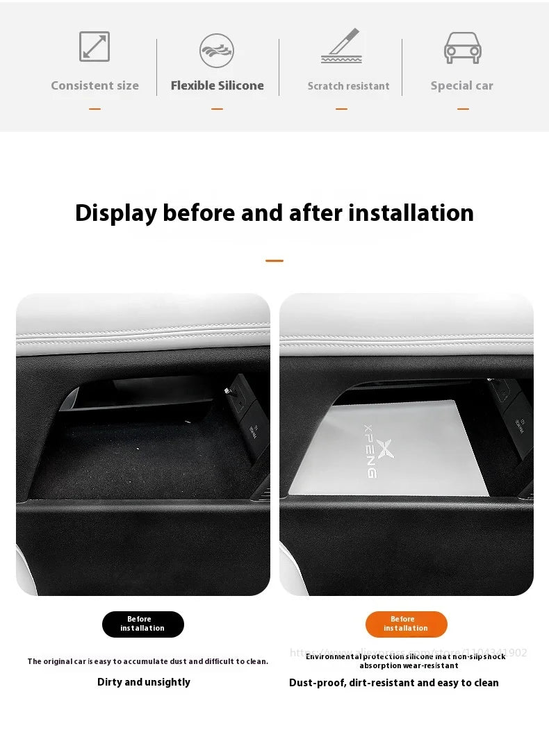 Coussin de protection de charge sans fil, contrôle central, accessoires de protection en silicone, adapté pour Xpeng G6, Xiaopeng G6