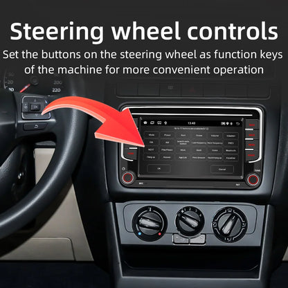 GEARELEC 2 Din lecteur multimédia de voiture Android 13 autoradio Carplay pour Volkswagen Skoda Octavia golf 5 6 touran passat polo Jetta