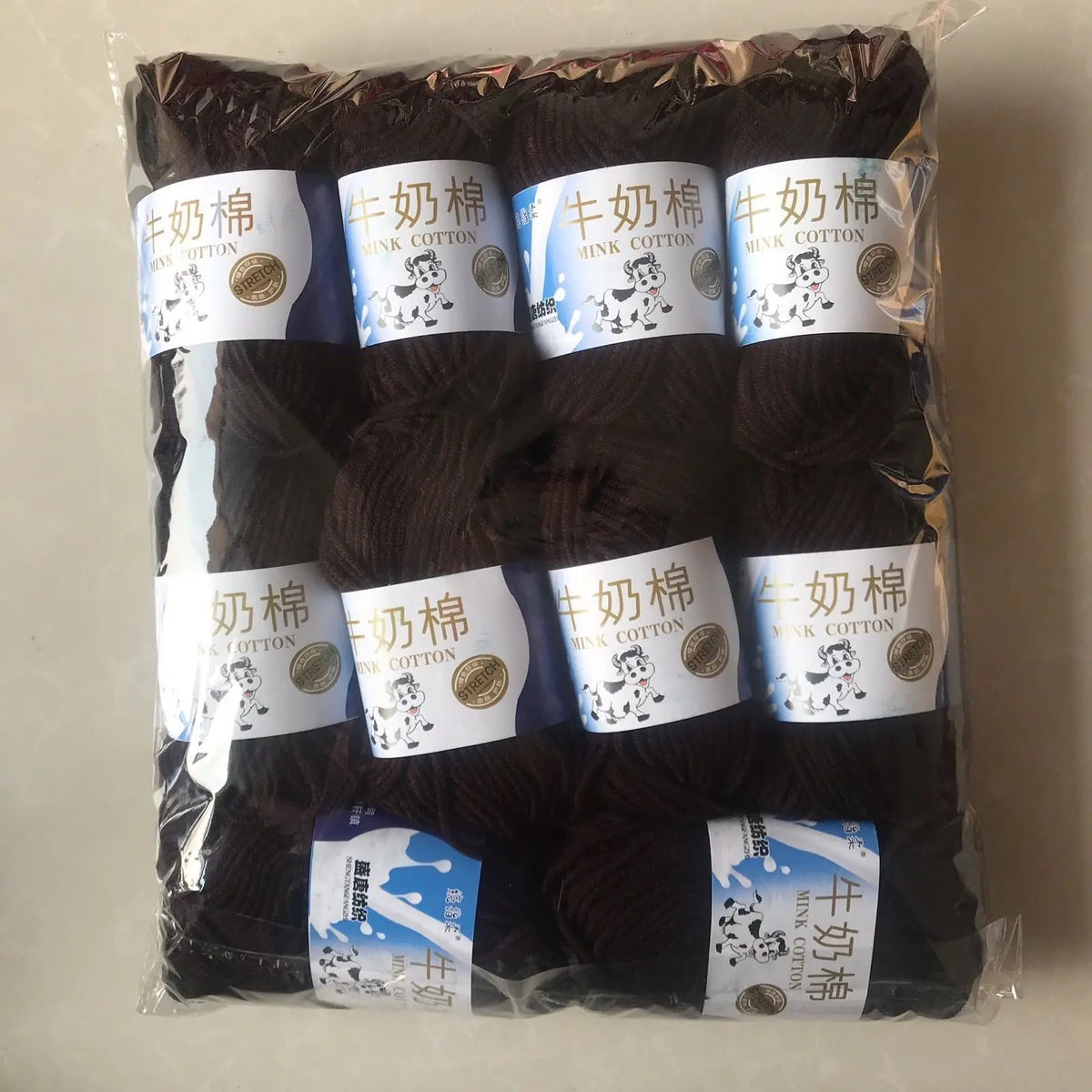 Fil de laine et de coton au lait, 500g, fil au Crochet pour écharpe tricotée à la main, pull, sacs de poupées, bricolage, fournitures de tricot au Crochet, 10 pièces/lot