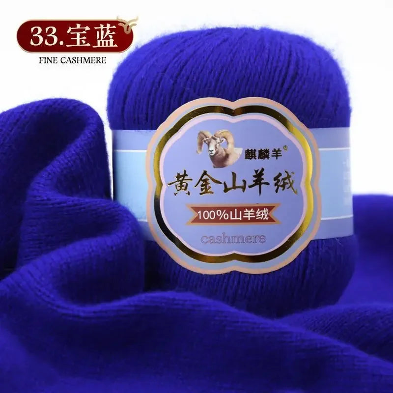 Fil de laine 100 cachemire pour optique moyenne ogo, écharpe, chaussettes, glafraîchement, chaud, 3 plis, crochet, doux pour la peau, 100% g/ensemble