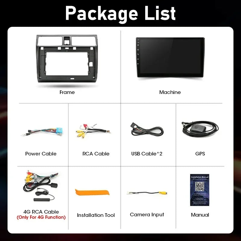 Srnubi autoradio pour Suzuki Swift 2003 2005 2006 2007 2008 2009 2010 sans fil Carplay Android Auto lecteur multimédia de voiture 2 Din