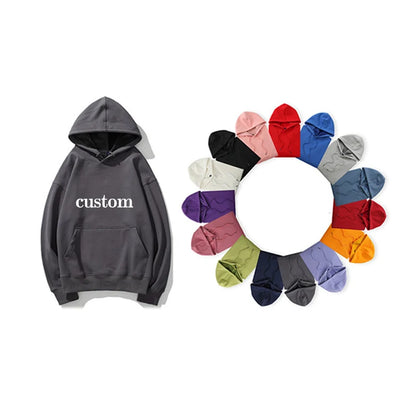 Pull en peluche à épaules dénudées pour hommes, Logo personnalisé, ample, couleur unie, grande taille, Hip-hop, rue, pull vierge
