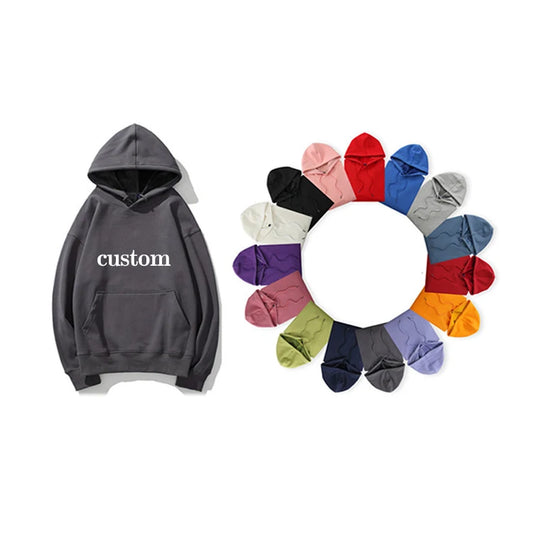 Pull en peluche à épaules dénudées pour hommes, Logo personnalisé, ample, couleur unie, grande taille, Hip-hop, rue, pull vierge