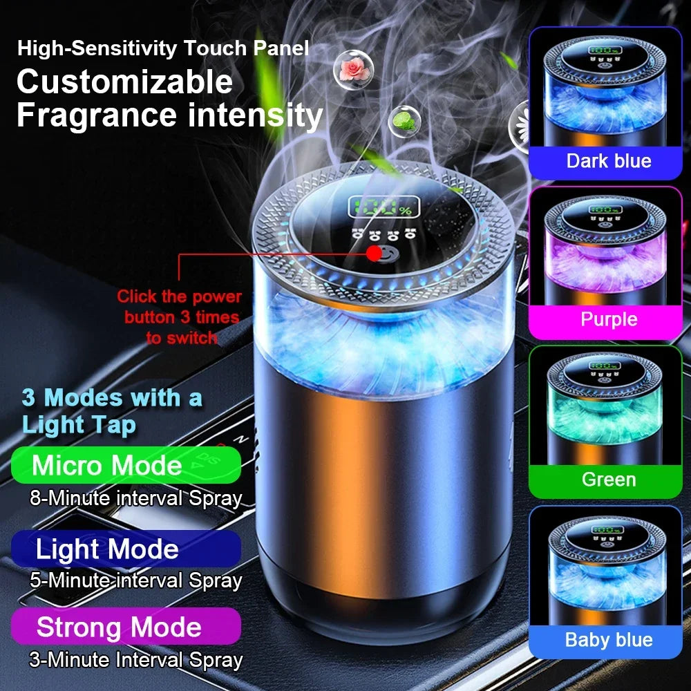 Désodorisant aromatique pour voiture, diffuseur de véhicule créatif, lumière ambiante, brume de nuage, parfum, arôme de voiture électrique, bon odeur, cadeau pour la maison