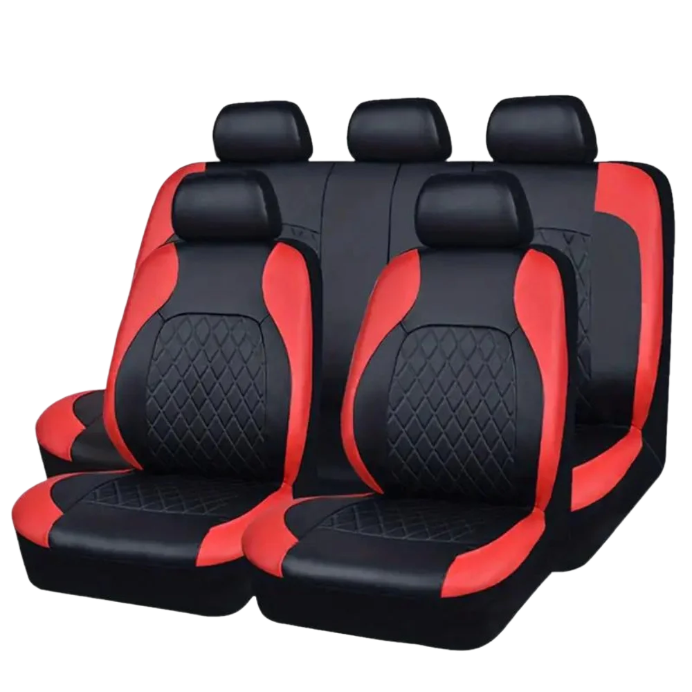 Housses de siège de voiture universelles PU noir mode housses de siège de sport housse de siège de voiture en polyuréthane accessoires intérieurs universels