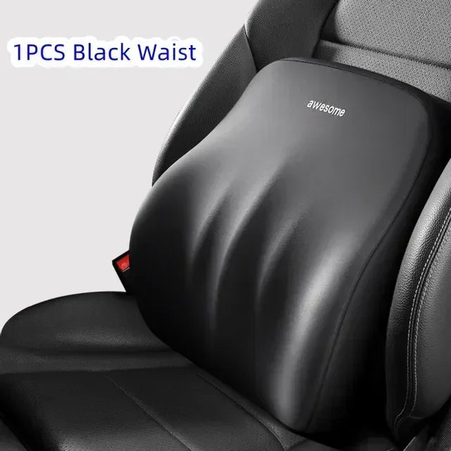 Nouvel appui-tête de voiture avec support lombaire, coussin en mousse à mémoire de forme pour le cou et protection des épaules pour un confort amélioré