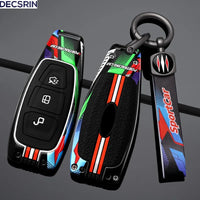 Étui pour clé de voiture en alliage de Zinc, coque de protection pour Ford Mondeo Focus Fiesta Kuga c-max s-max MK3, accessoires d'intérieur de voiture