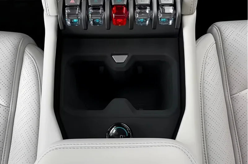 Boîte d'accoudoir de voiture modifiée en titane 3 pour BYD Leopard 3, avec tasse de Drainage avant de réfrigérateur, coussinet de protection en Silicone