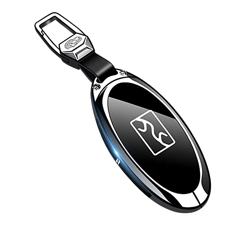 Housse de clé en métal de qualité supérieure pour BYD Yangwang U8/U9, étui de luxe à Protection complète pour clé de voiture, accessoires d'intérieur de voiture