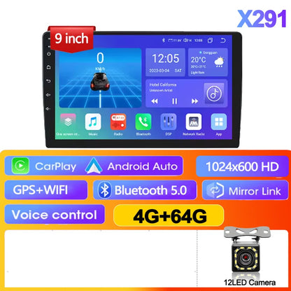 7/9/10 pouces universel Android 13 Autoradio 64G Autoradio android 2 Din autoradio GPS BT Central multimédia systèmes de voiture intelligente