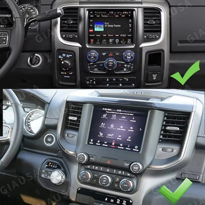 Autoradio Android 13 pour Dodge Ram 1500 2500 3500 2019-2023 Carplay Android Auto lecteur multimédia de voiture GPS QLED groupe numérique