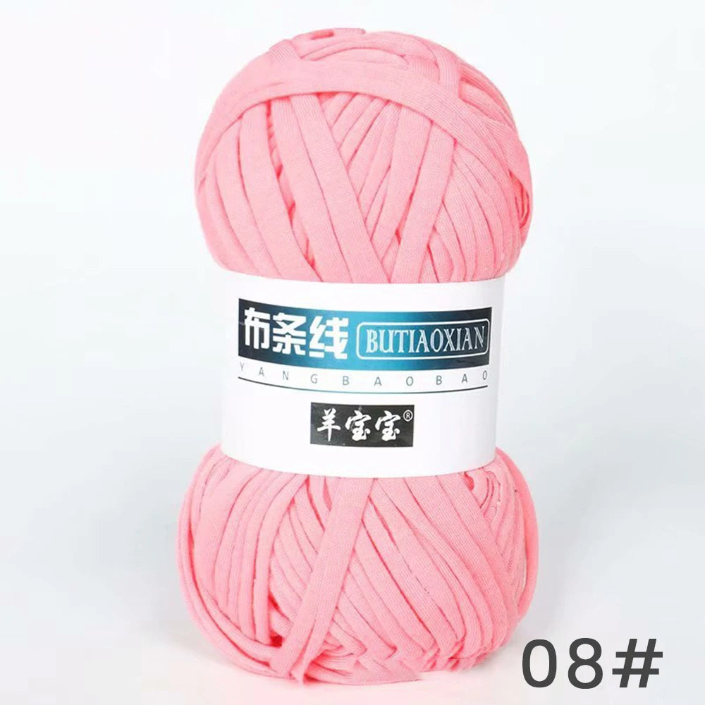 Fil épais de 100g, tissu coloré Super doux, bande de fil pour tricoter à la main, sac tissé, panier de tapis, matériel tricoté à la main, bricolage
