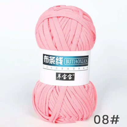 Fil épais de 100g, tissu coloré Super doux, bande de fil pour tricoter à la main, sac tissé, panier de tapis, matériel tricoté à la main, bricolage