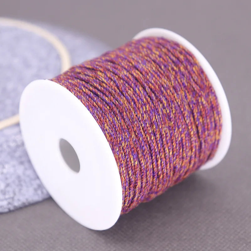 Corde de coton pour macramé, ficelle, ficelle, fil, artisanat, couture, tentures murales faites à la main, bohème, fête de mariage, décoration d'intérieur, 1.2mm, 37m
