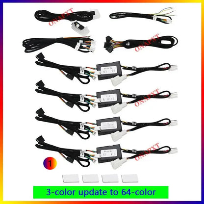 إضاءة محيطية لفتحات تهوية مرسيدس بنز C W205 GLC X253، إضاءة LED دوارة لمكبرات الصوت، غطاء مكبر الصوت بنمط التوربين