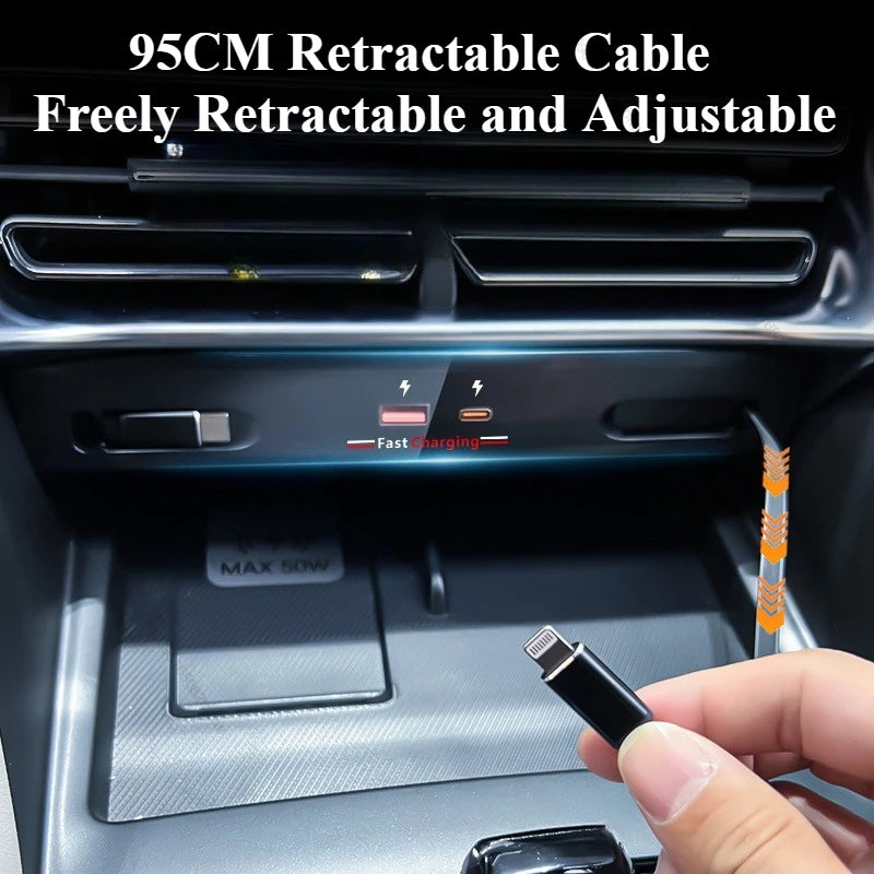 Boîtier de chargement rapide pour voiture BYD Song PLUS Dmi EV Seal U 2023 – 2025, station d'extension de commande centrale, extension Hub, chargement Usb