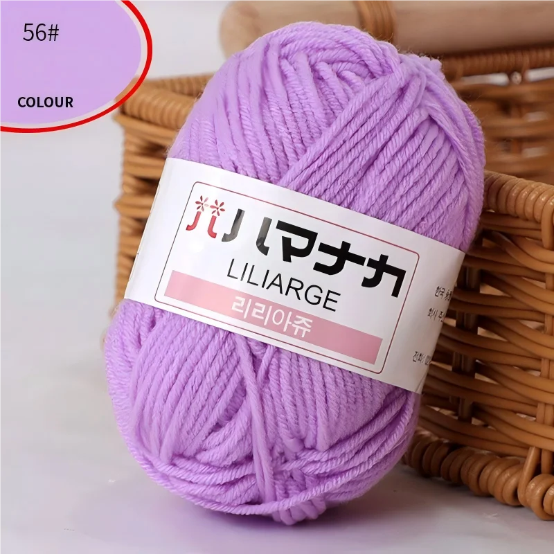 Fil à tricoter en coton doux et épais pour bébé, fil de velours en fibres épaisses pour tricot à la main, fil à crocheter pour pull DIY