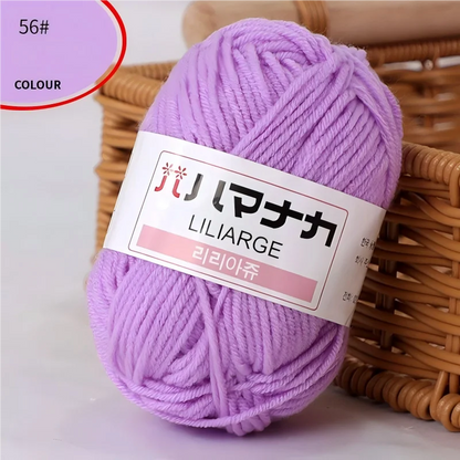 Fil à tricoter en coton doux et épais pour bébé, fil de velours en fibres épaisses pour tricot à la main, fil à crocheter pour pull DIY