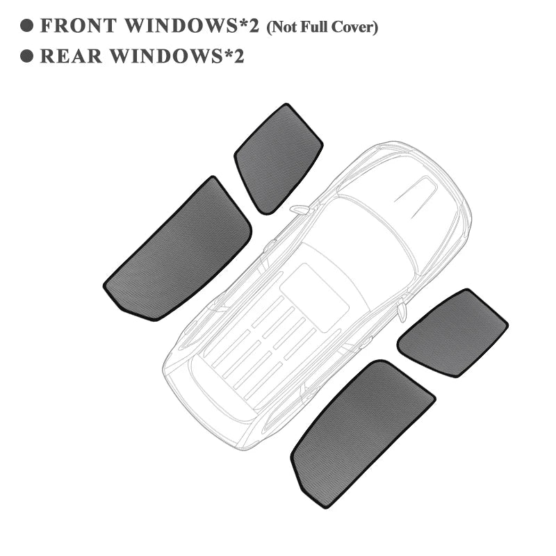 Pare-soleil magnétique pour voiture BYD YangWang U8 2023 2024, cadre de pare-brise avant, rideau pour fenêtre latérale arrière de bébé, bouclier pare-soleil