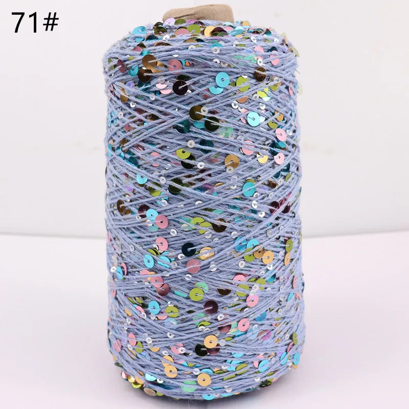Fil à paillettes spécial 300, 900M, 100% coton, 6mm + 3mm, accessoires pour vêtements, bricolage, poupée de chiffon, fil à tricoter
