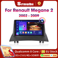 Android Carplay Auto pour Renault Megane 2 2002 2003 2004 2005 2006 2007 2008 2009 lecteur d'autoradio multimédia WIFI + 4G stéréo