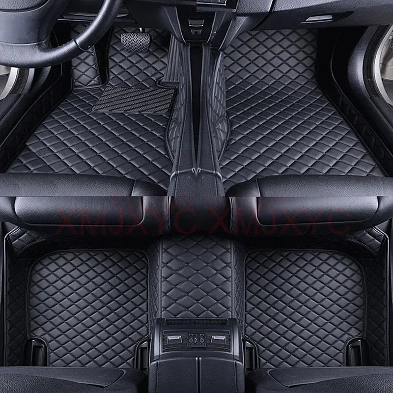 Tapis de Sol de Voiture 3D Personnalisé en Cuir Artificiel, Accessoires d'Nikpour BMW Série 5 E39 1995-2004 E60 F10 G30 2017-2022