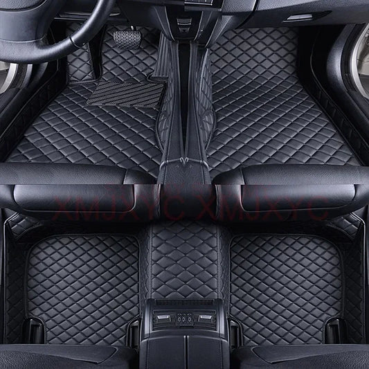 Tapis de Sol de Voiture 3D Personnalisé en Cuir Artificiel, Accessoires d'Nikpour BMW Série 5 E39 1995-2004 E60 F10 G30 2017-2022