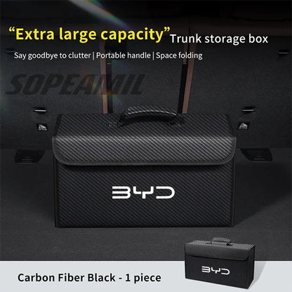 Boîte d'organisation et de rangement de coffre de voiture, pour BYD Atto 3 Tang F3 E6 Yuan Plus Song Max F0 Qin G3 I3 Han Dmi Dolphin S6 DM-i EV 2din