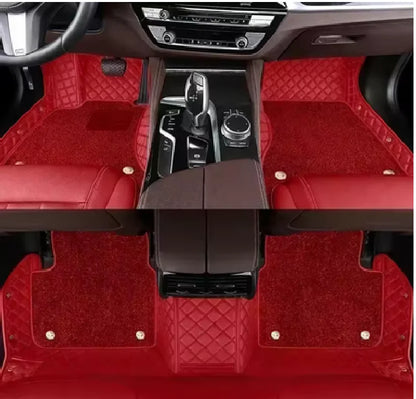 Tapis de sol de voiture Double couche personnalisé, pour Nissan Patrol Y61 Y62 Y63, accessoires de tapis automobile, pièces intérieures