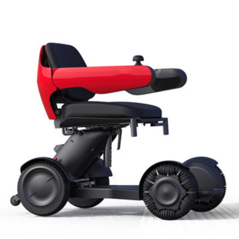 Fauteuil roulant électrique intelligent haut de gamme avec télécommande, conception pliante automatique pour personnes âgées et handicapées