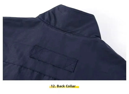 Gilet de sport d'extérieur en polaire épaisse pour homme, réversible, décontracté, coupe ample, fermeture éclair, couleur unie, automne-hiver