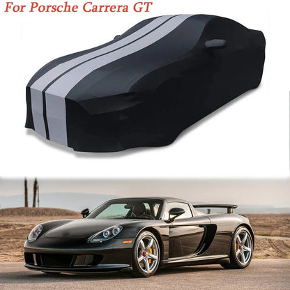 Juste de voiture d'intérieur commandée Ultraguard, compatible avec Porsche 911, 718, 968, 992, 928, Cayman, Boxster, Carrera, gris foncé, noir, rayé