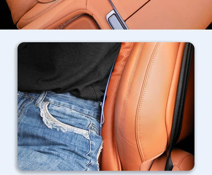Housse de siège de voiture universelle en cuir, housse de coussin de taille pour siège de voiture, quatre saisons, coussin de Protection pour sièges intérieurs automobiles, accessoire de voiture