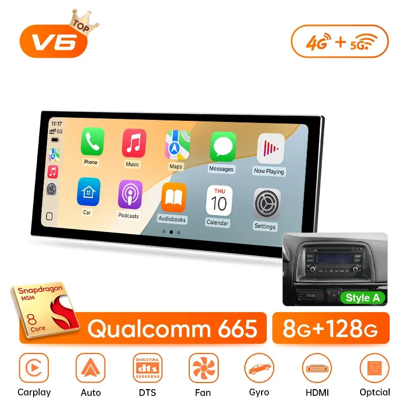 Ainavi 12.3 بوصة في راديو السيارة لمازدا CX5 CX-5 2012 2013 2014 2015 لاسلكي Carplay Android Auto كوالكوم 4G مشغل وسائط متعددة للسيارة