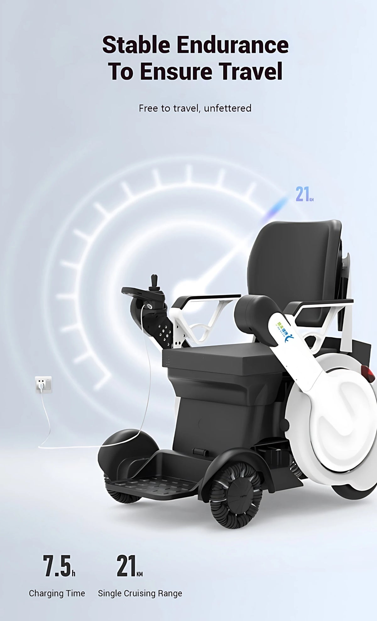 Fauteuil roulant électrique léger et intelligent haut de gamme, fauteuil roulant électrique multifonctionnel pour handicapés.