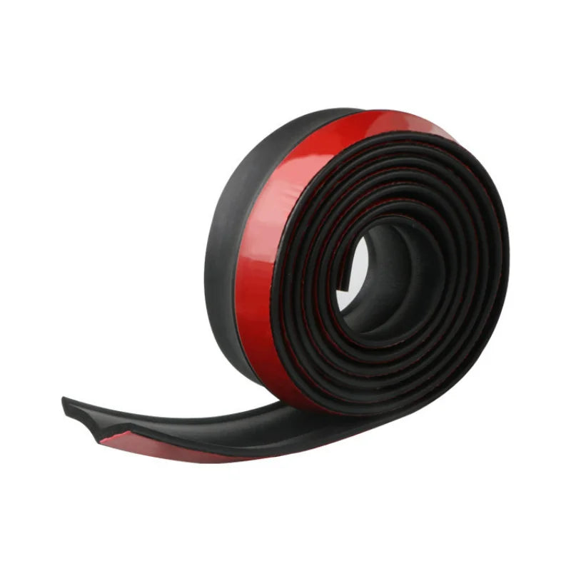Autocollants de décoration de Protection des lèvres de becquet avant de pare-chocs de voiture de 2.5M protecteurs universels en caoutchouc