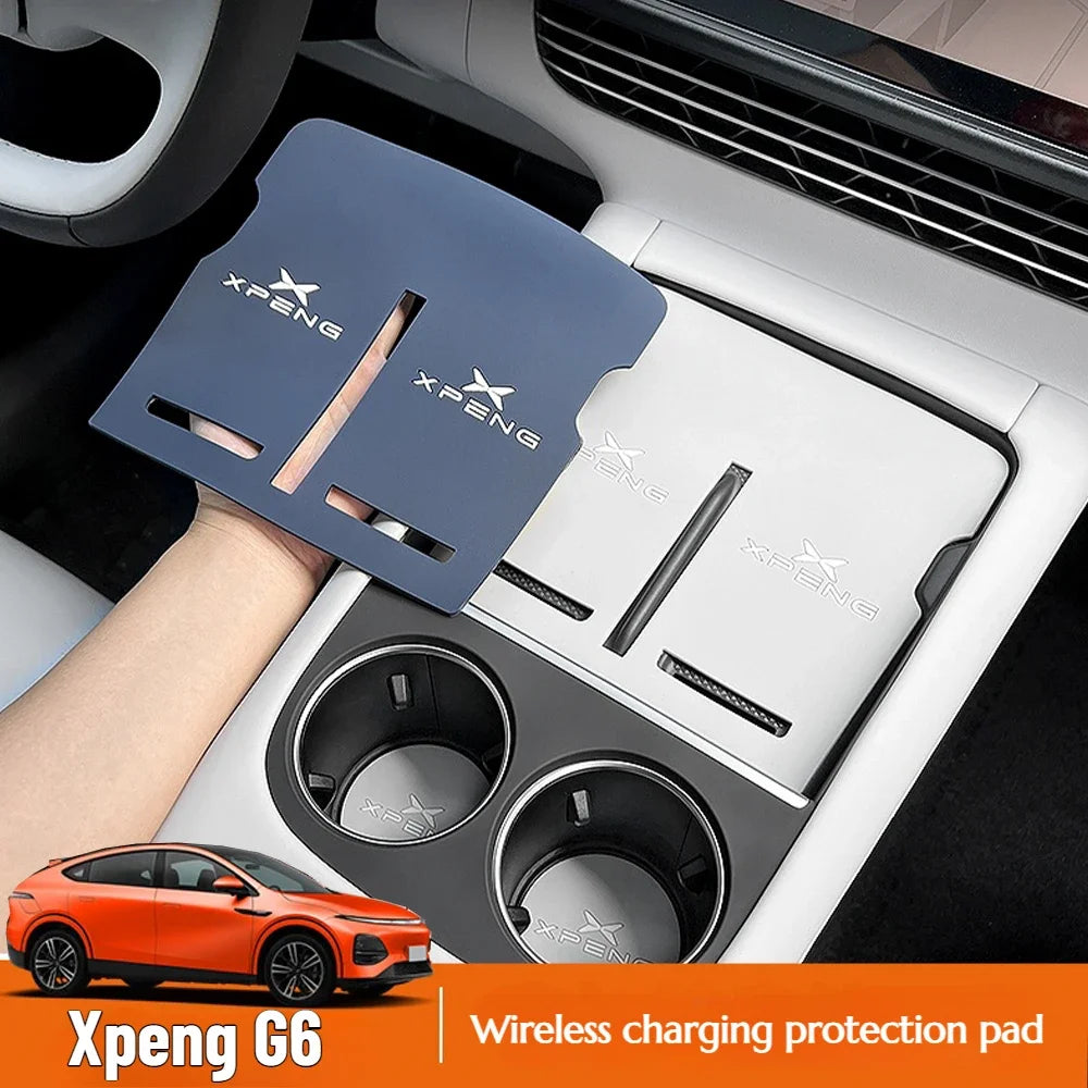 Coussin de protection de charge sans fil, contrôle central, accessoires de protection en silicone, adapté pour Xpeng G6, Xiaopeng G6