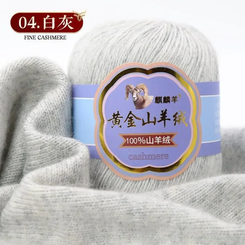Fil de laine 100 cachemire pour optique moyenne ogo, écharpe, chaussettes, glafraîchement, chaud, 3 plis, crochet, doux pour la peau, 100% g/ensemble