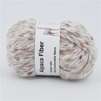 Fil épais tricoté en alpaga, 50g, aiguille colorée chaude, Crochet, écharpe tricotée à la main, fil de laine en coton Alize