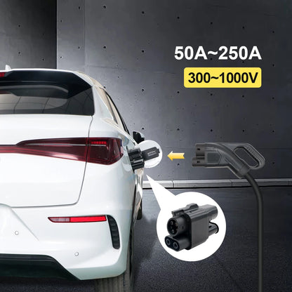 Kolanky EV chargeur adaptateur CCS2 à CCS1 AC DC charge rapide 250A pour véhicule électrique PHEV voitures hybrides ccs2 à ccs1 charge rapide