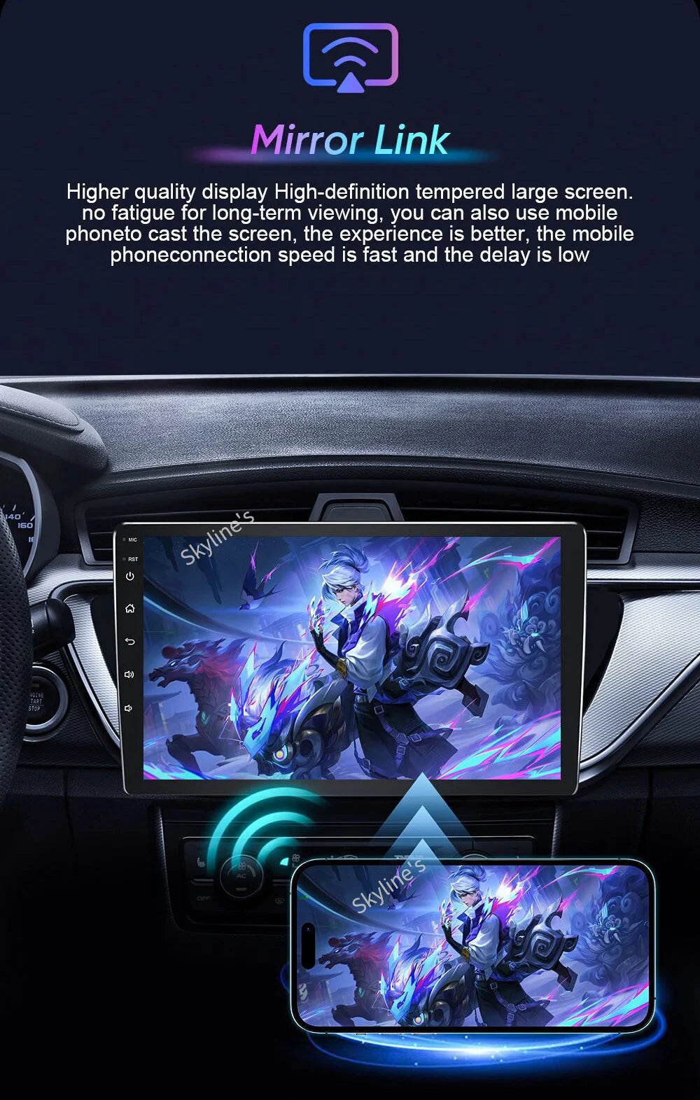 Autoradio Android 15 pour Peugeot 207 CC 207CC 2006 - 2015 sans fil Carplay Android Auto stéréo lecteur multimédia WiFi 4G 2 Din