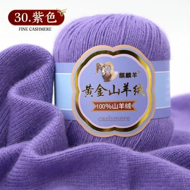 Fil de laine 100 cachemire pour optique moyenne ogo, écharpe, chaussettes, glafraîchement, chaud, 3 plis, crochet, doux pour la peau, 100% g/ensemble